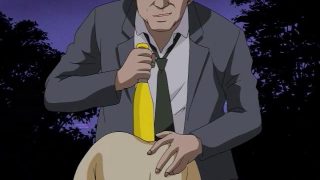 Admirable hentai cutie getting smashed with a giant batts in the park