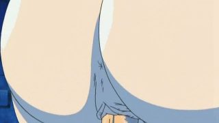 Attractive blonde hentai babe with giant tits getting pussy hammered doggy