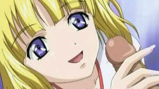 Beautiful hentai honey getting giant breasts fucked by an immense dong