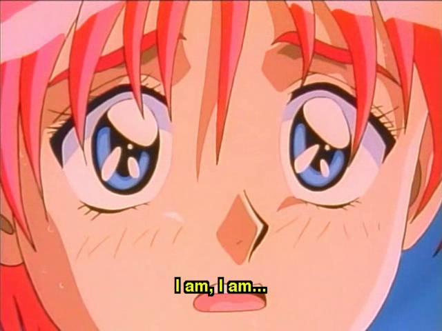 Big jugged blonde hentai girl riding a massive phallus