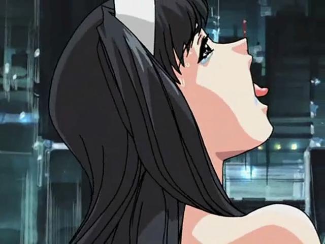 Corrupting brunette hentai bitch getting tight asshole fingered by a horny stud