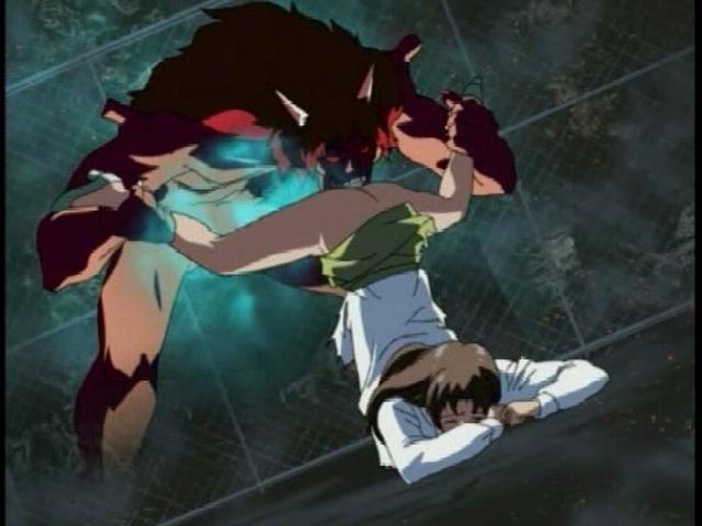 Cunning hentai minx getting little cunny licked by a monster`s long tongue