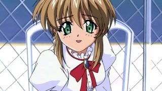 Cute hentai friends talk to each other before one gets her pussy licked