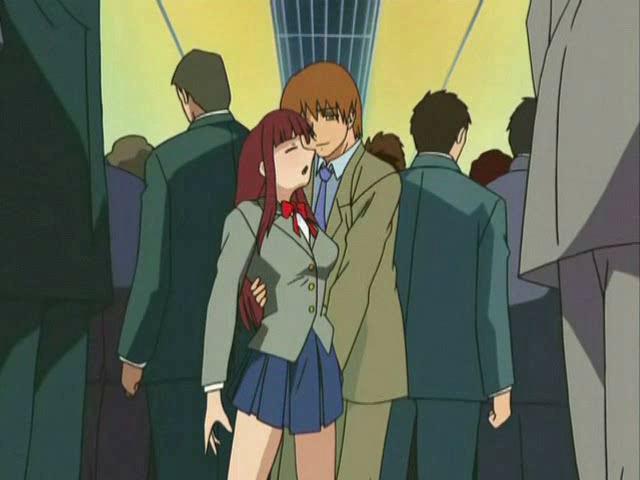 Enchanting redhead hentai bitch getting succulent pussy fingered