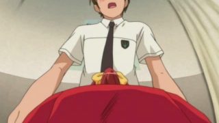 Fiery redheaded hentai tempttress sucking an imense cock with lust