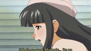 Flirty hentai babe with large breasts gets pussy smashed