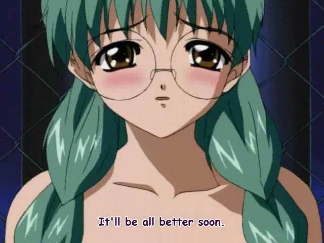 Flirty hentai nymphet in pigtails getting tight pussy penetrated by an immense dork outdoors