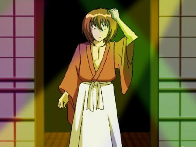 Gorgeous hentai gay exposing his sexy body