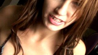 Graceful exgirlfriend bitch Maddie teasing us with her brown lingerie