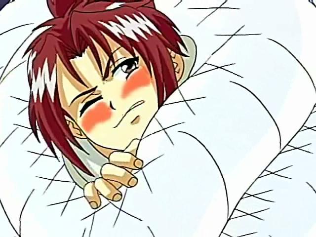 Horny hentai mistress plays with her new victim