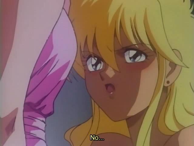 Hot blonde hentai shemale sucking a shim`s big schlong on her knees