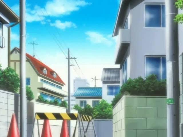 Hot hentai babe in purple lingeria smoking and teasing a dude with her assets