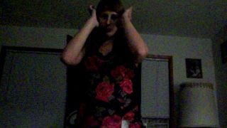 Long haired amateur nymph Olive showing her awesome assets