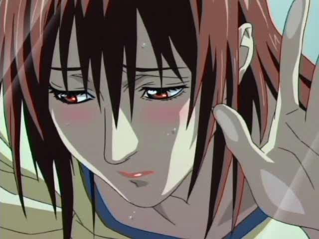 Lovable redhead hentai babe spreads her ass and gets anally banged at the window