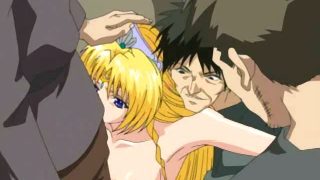 Pink hentai pussy gets stretched