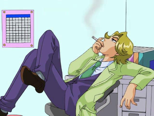 Pretty hentai secretary getting small cooter fingered by her boss in the office