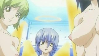 Pretty hentai shemales screwing and cumming a cutie girl