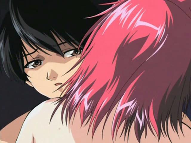 Red haired busty hentai honey gets tiny pussy nailed