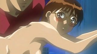 Sexy hentai nerd gets her nipples twisted and ass spanked