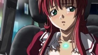 Shy hentai girl getting undressed and pussy fingered through panties