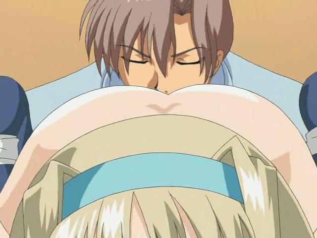 Stimulating hentai girl getting little cunny licked doggy style