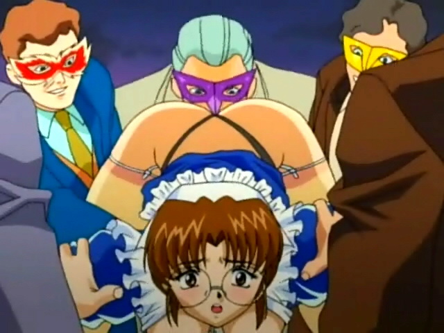 Tied-up hentai slave gets her pussy turned on with a feather