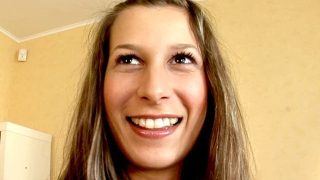 Big meloned brunette young girlfriend Mirabel showing off her hot assets