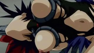 Big titted brunette hentai slave getting tied up and boned by many tentacles