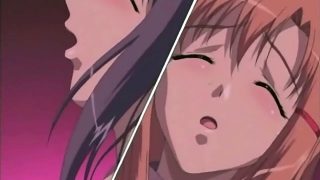 Busty hentai babe riding big hentai cock in the park