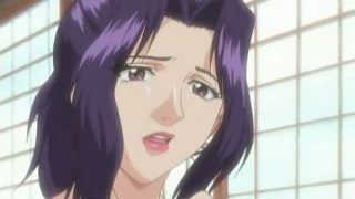 Comely hentai woman wanking a giant shaft and getting big tits cumshoted