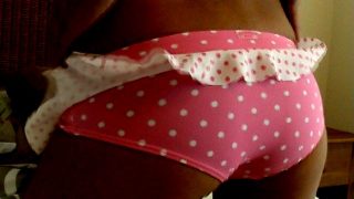 Gorgeous amateur British teen charmer Lacey teasing us with her pink panties