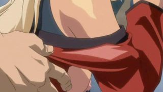 Naughty blonde hentai temptress getting tight pussy nailed in the train