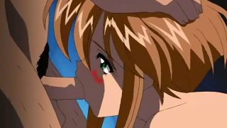 Sexy hentai babe gets her pussy fucked by four guys at the same time