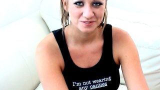 Sweety blonde amateur british teen babe Renee showing off her awesome assets