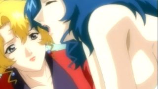 Two gorgeous hentai lesbians playing with each other