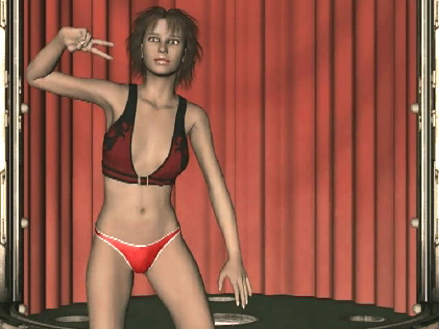 Adorable brunette 3D teen slut Kitty dancing erotically in her sexy bikini